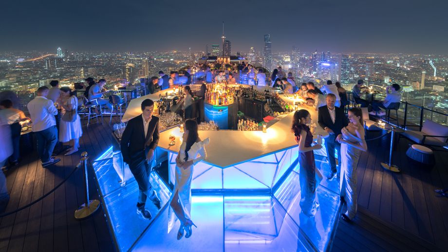Vertigo Rooftop & Moon Bar @ Banyan Tree Bangkok offers breathtaking views.
