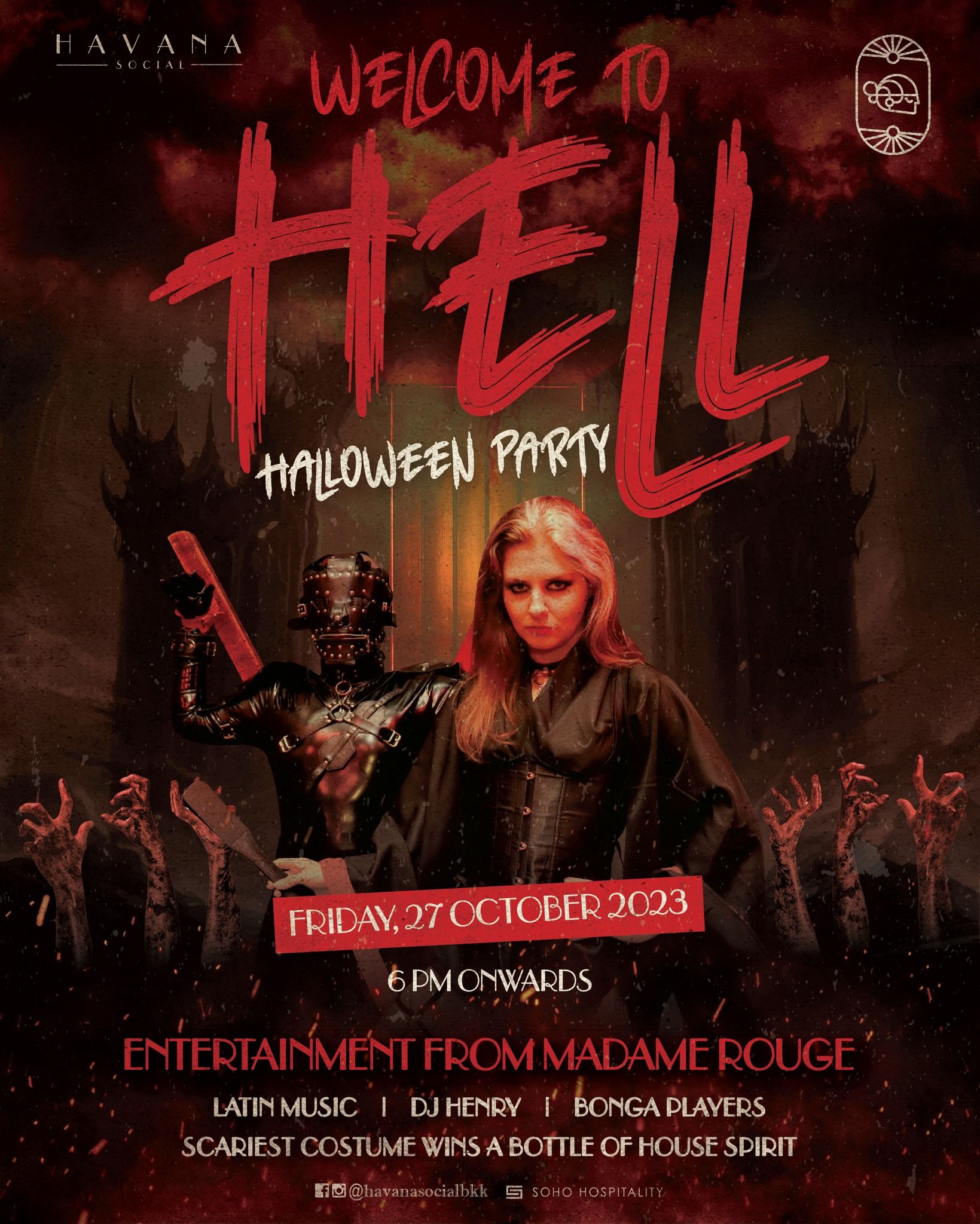 Welcome to Hell Halloween Party @ Havana Social, Bangkok.