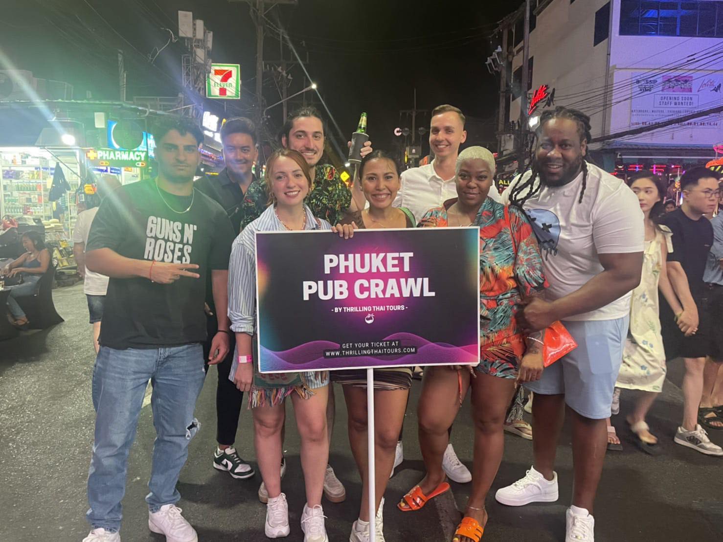 The Phuket Pub Crawl offers a whirlwind of music, laughter, and unforgettable moments.